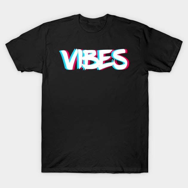 Vibes Glitched Graffiti 2 T-Shirt by GreazyL